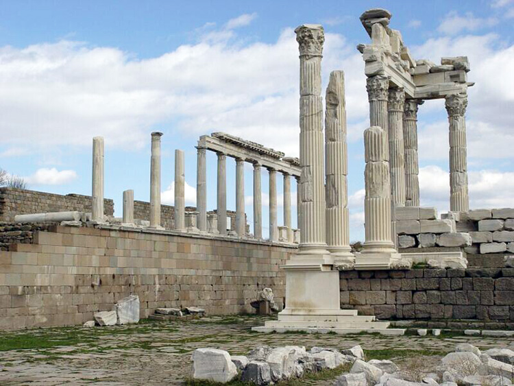 antické mesto Pergamon v Turecku