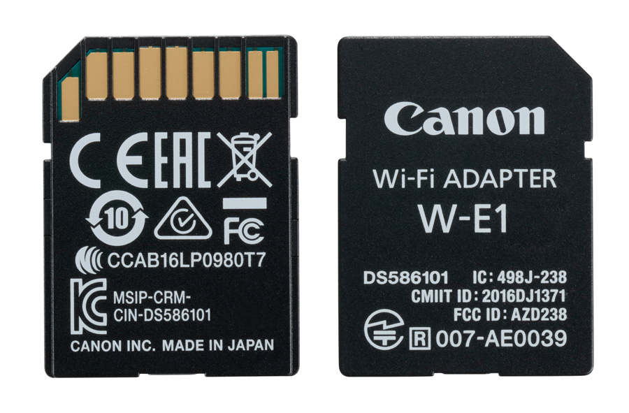 Nový Canon Wi-Fi adaptér W-E1 na prenos snímok