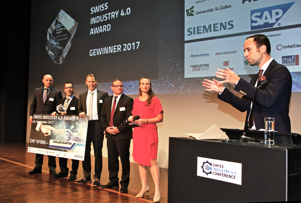 Muller Martini’s Finishing 4.0 Solution  Wins the 2017 Swiss Industry 4.0 Award